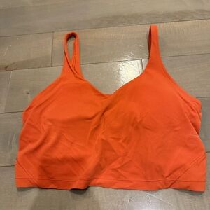 Lululemon Athletica Orange Tank Top